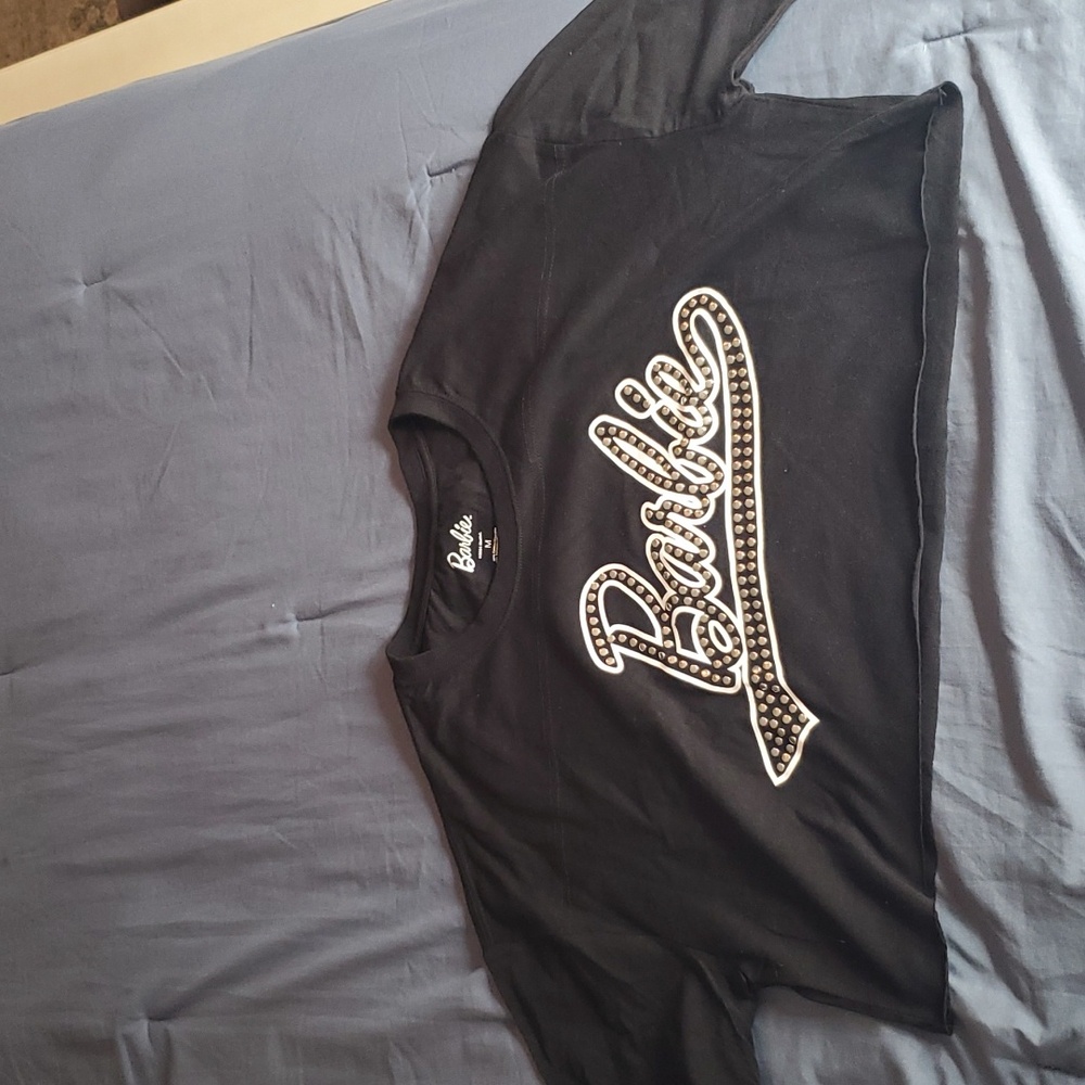 Barbie black tee shirt. Sz medium